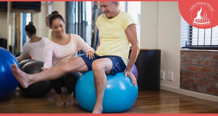 Physical therapist guiding a patient through gentle joint mobility exercises for arthritis | Capitol Physical Therapy | Washington DC Physical Therapists